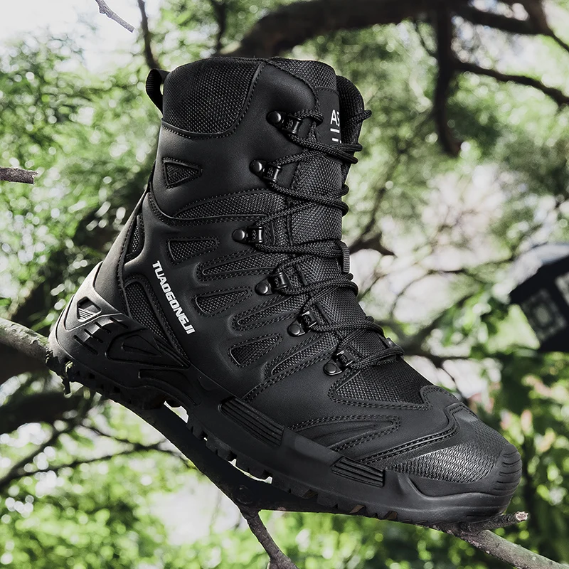 Outdoor Adventure Trips - Męskie buty taktyczne trekkingowe outdoorowe, botki