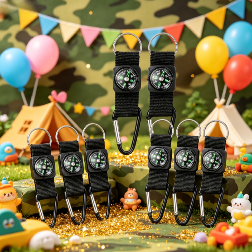 6 szt. Kompasów z klipsem do p – Outdoor Adventure Birthday Party recenzja i cena