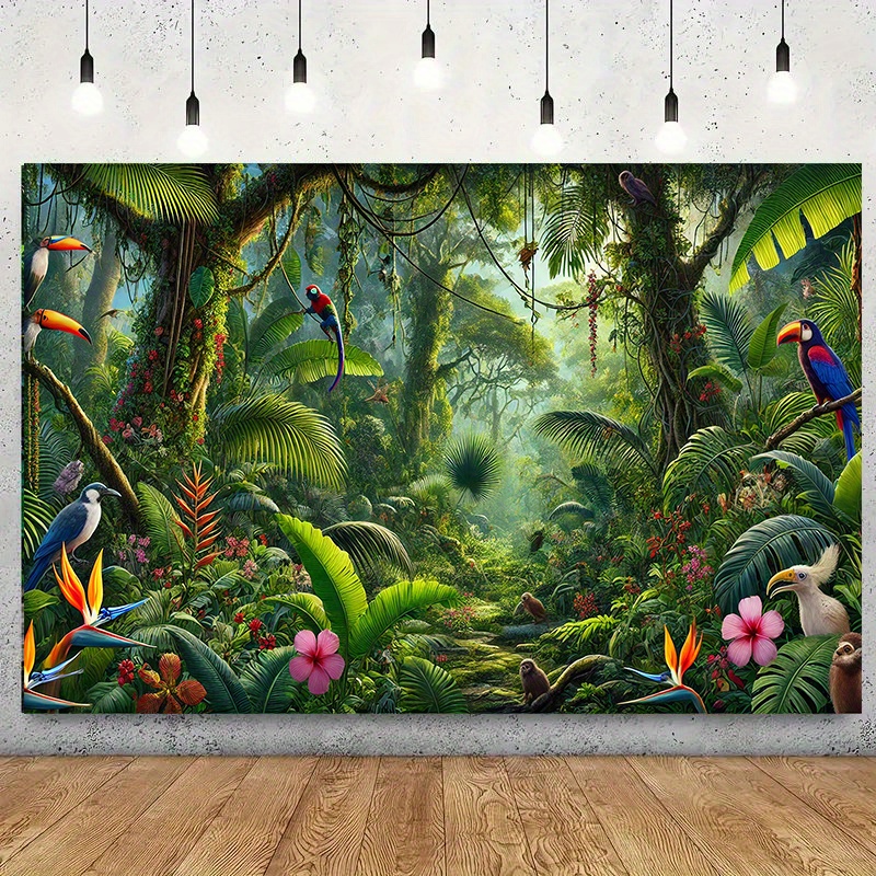 1 szt. Baner tło z motywem dżu – Outdoor Adventure Birthday Party recenzja i cena